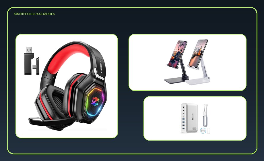 Smartphones Accessories visual buying lane