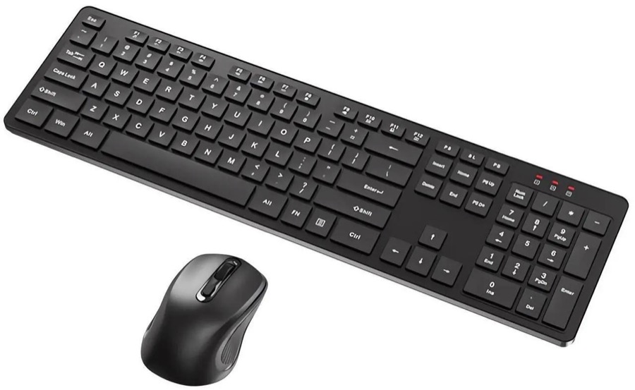 Bean Creator Desk Control - 2.4GHz Full Size Wireless Keyboard and Mouse Combo