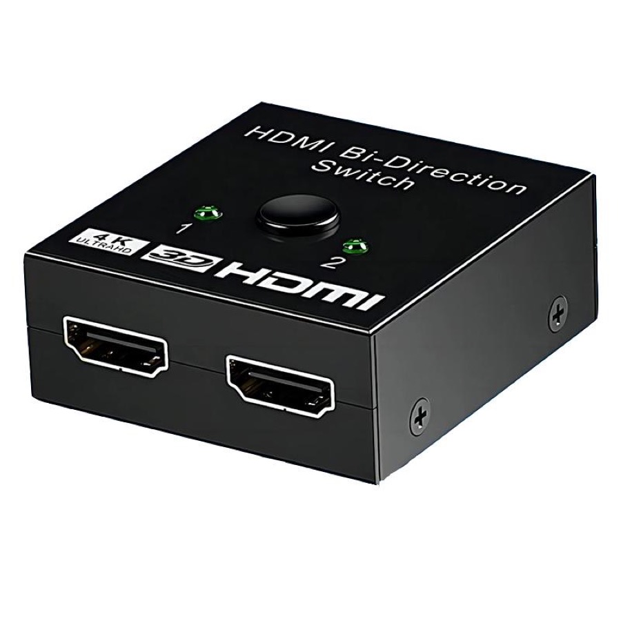 Kirzi Display Signal Control - Kirzi HDMI Switch 4K@60Hz Bi-Directional HDMI Splitter 2 in 1 Out Switcher with UH