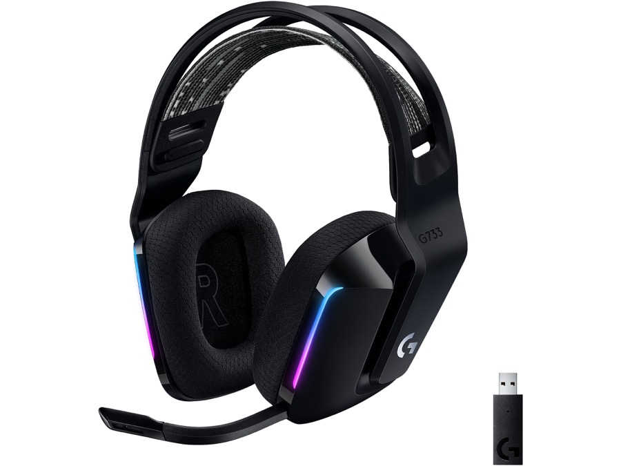 Logitech Competitive Play Gear - Logitech G733 Lightspeed Wireless Gaming Headset with Suspension Headband