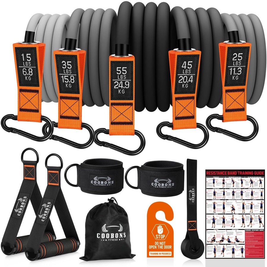 Generic Brand Training Data Accessory - Resistance Bands with Handles